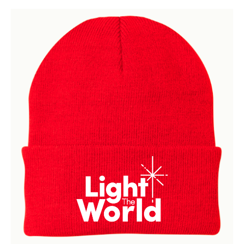 BRIGHT RED LTW Solid Beanie